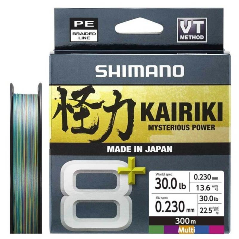 Plecionka Shimano Kairiki 8+ 300m / 0,35mm / 300m / Multicolor Plecionka Shimano Kairiki 8+ 300m / 0,35mm / 300m / Multicolor