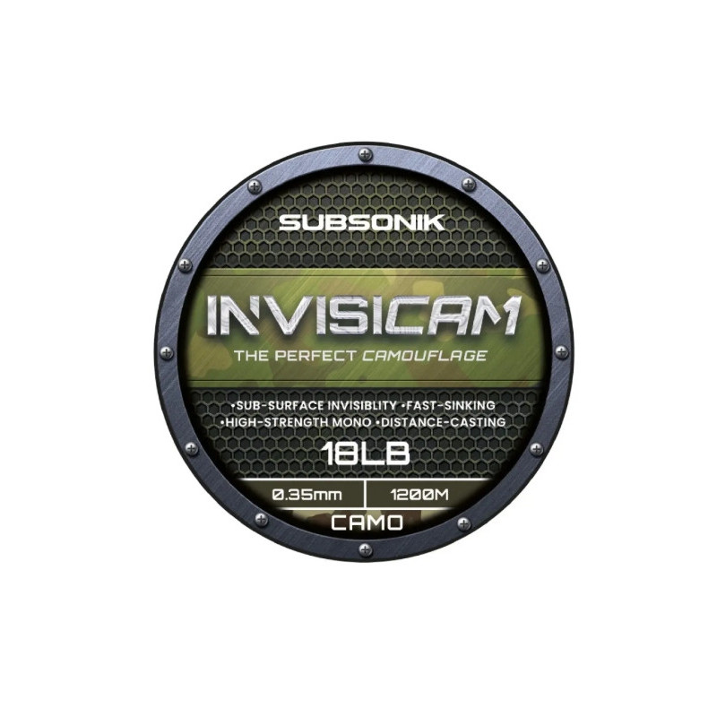 Żyłka SUBSONIK INVISICAM 1200m / 0,35mm / 18lb / camo Żyłka SUBSONIK INVISICAM 1200m / 0,35mm / 18lb / camo