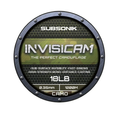 Żyłka SUBSONIK INVISICAM 1200m / 0,35mm / 18lb / camo Żyłka SUBSONIK INVISICAM 1200m / 0,35mm / 18lb / camo