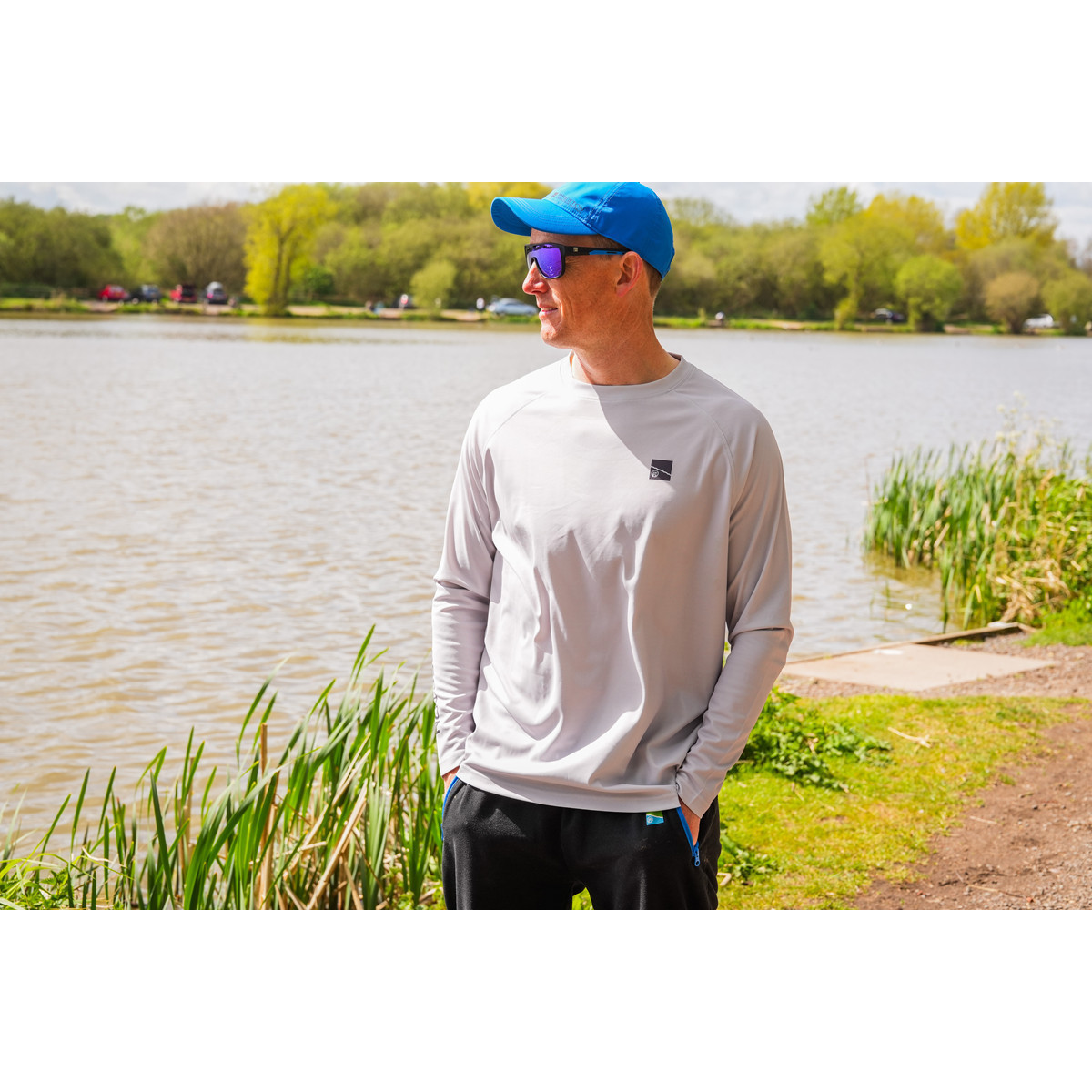 Koszulka Preston Grey Performance Sun Shirt UPF-40 roz.L