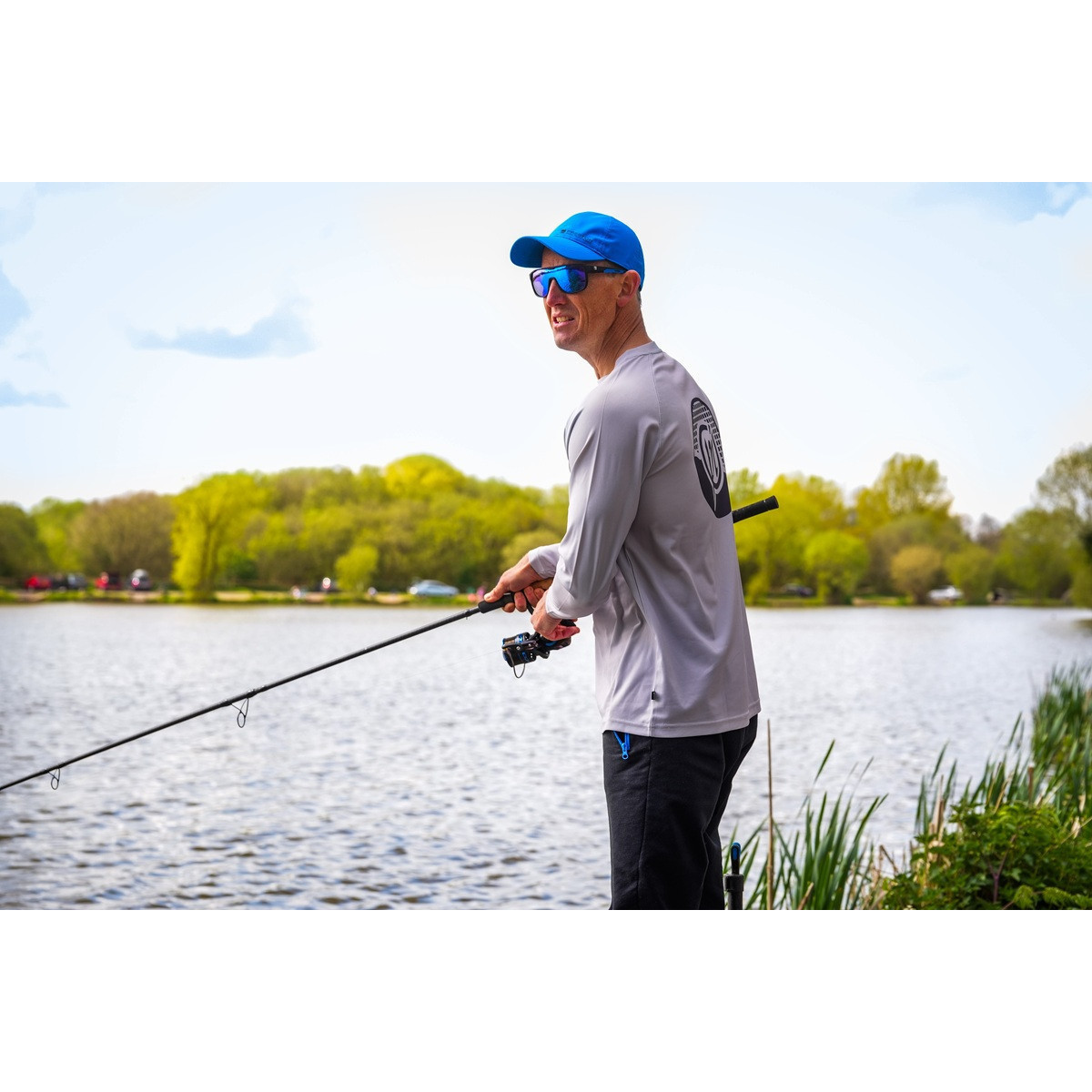Koszulka Preston Grey Performance Sun Shirt UPF-40 roz.L