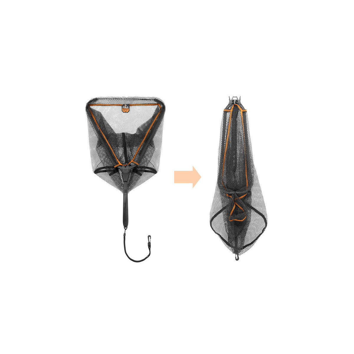Podbierak spinningowy Delphin FoldSPIN 40x40cm Podbierak spinningowy Delphin FoldSPIN 40x40cm
