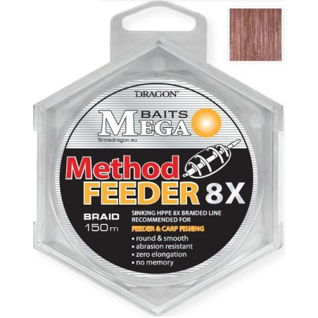 Plecionka Dragon method Feeder 8X Sinking 150m / 0,10mm Plecionka Dragon method Feeder 8X Sinking 150m / 0,10mm