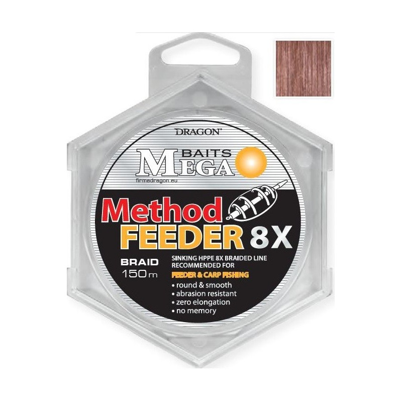 Plecionka Dragon method Feeder 8X Sinking 150m / 0,20mm Plecionka Dragon method Feeder 8X Sinking 150m / 0,20mm