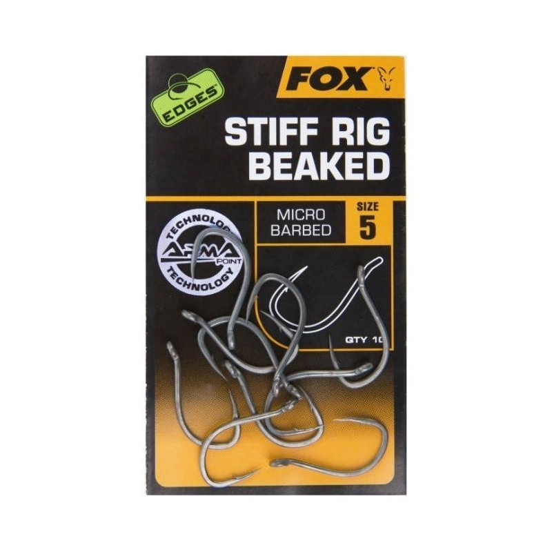Haczyki karpiowe FOX Carp Edges Stiff Rig Beaked hak 6 Haczyki karpiowe FOX Carp Edges Stiff Rig Beaked hak 6