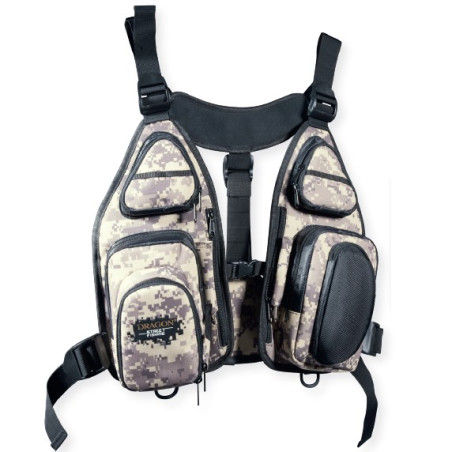 Kamizelka Dragon techniczna Tech Vest z wymiennymi torebkami 46x50cm Kamizelka Dragon techniczna Tech Vest z wymiennymi torebkami 46x50cm