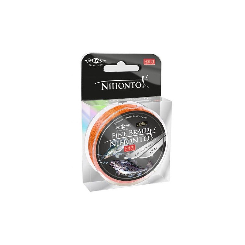 Plecionka Mikado Nihonto Fine Braid 150m - 0.25mm fluo Plecionka Mikado Nihonto Fine Braid 150m - 0.25mm fluo