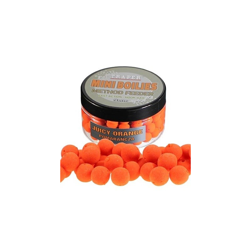 Kulki proteinowe Traper do methody 80g - 9mm Truskawka Kulki proteinowe Traper do methody 80g - 9mm Truskawka