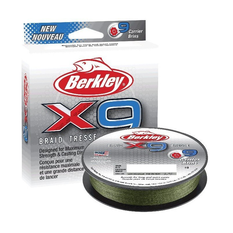 Plecionka Berkley X9 Braid Low Vis Green 150m Plecionka Berkley X9 Braid Low Vis Green 150m