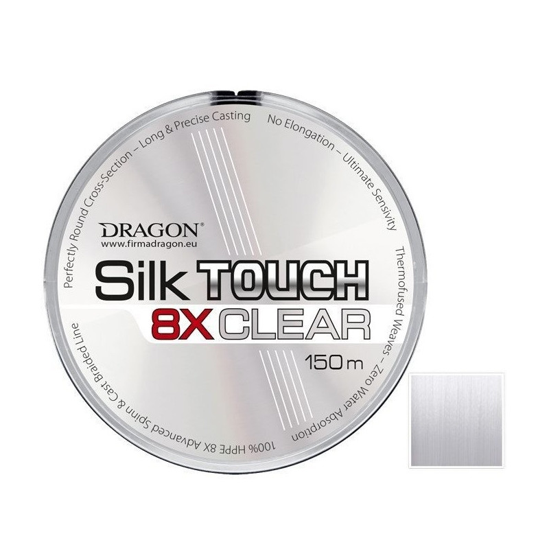 Plecionka Dragon Silk Touch 8X Clear 150m / 0,20mm Plecionka Dragon Silk Touch 8X Clear 150m / 0,20mm