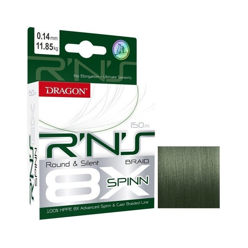 Plecionka Dragon Round & Silent R'n'S Spinn 150m / 0,10mm Plecionka Dragon Round & Silent R'n'S Spinn 150m / 0,10mm