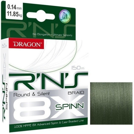 Plecionka Dragon Round & Silent R'n'S Spinn 150m / 0,12mm