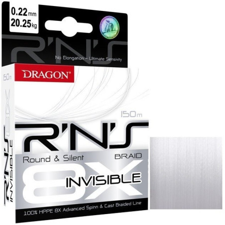 Plecionka Dragon Round & Silent R'n'S Invisible 150m / 0,22mm
