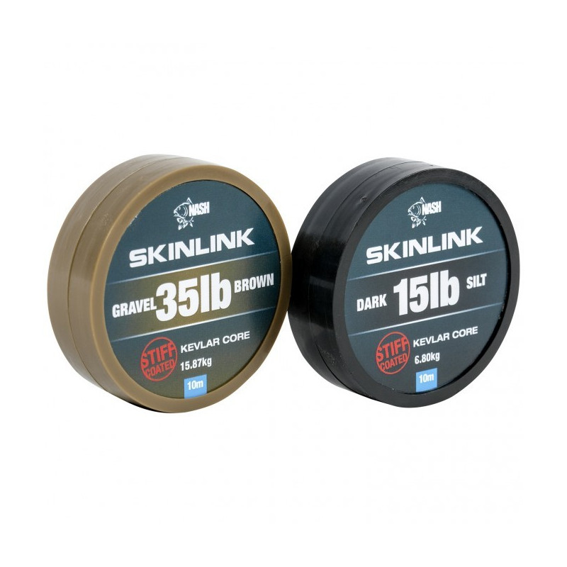 Materiał przyponowy NASH SkinLink Stiff 10m - 35lb Gravel Materiał przyponowy NASH SkinLink Stiff 10m - 35lb Gravel