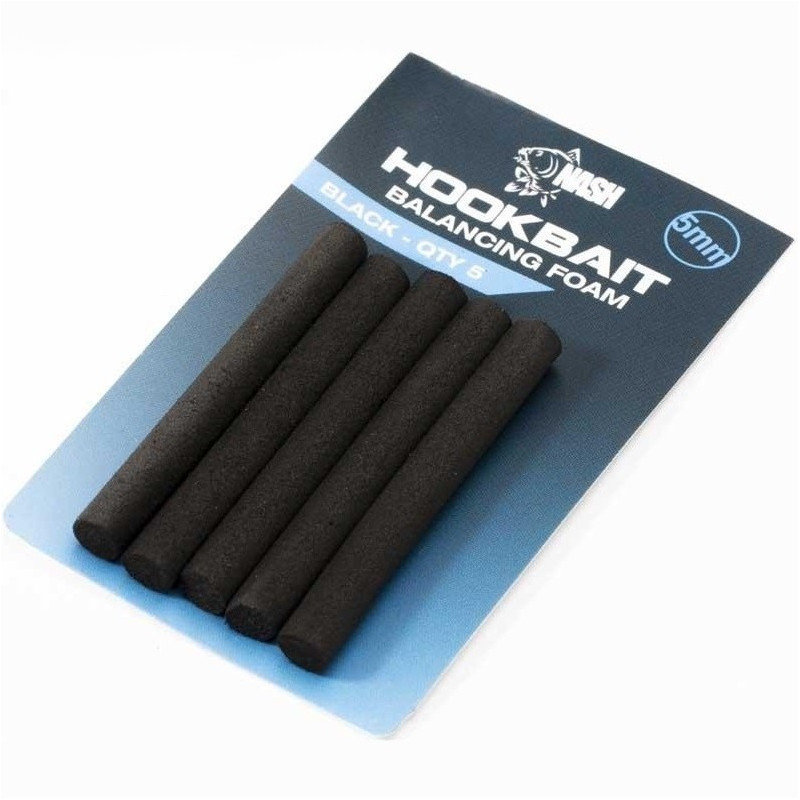 Pianka bait balancing foam czarny / 7mm NASH Pianka bait balancing foam czarny / 7mm NASH