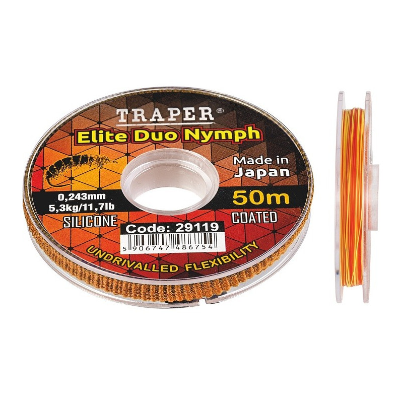 Żyłka Traper Elite Duo Nymph 50m / 0,165mm Żyłka Traper Elite Duo Nymph 50m / 0,165mm