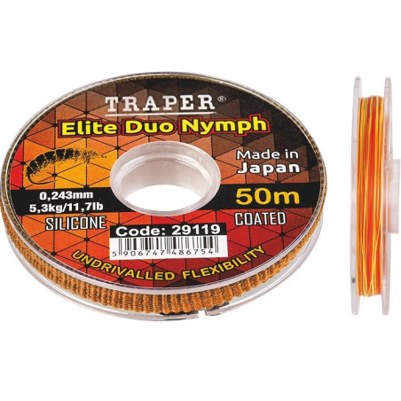 Żyłka Traper Elite Duo Nymph 50m / 0,165mm Żyłka Traper Elite Duo Nymph 50m / 0,165mm