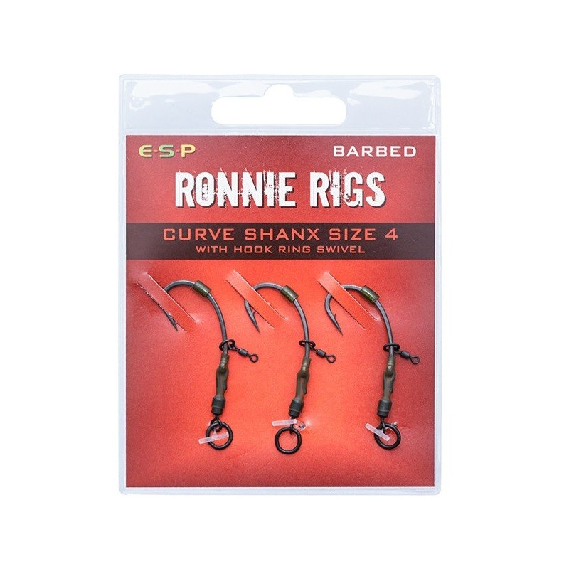 Haczyki E-S-P Ronnie Rigs Barbed hak 4 Haczyki E-S-P Ronnie Rigs Barbed hak 4