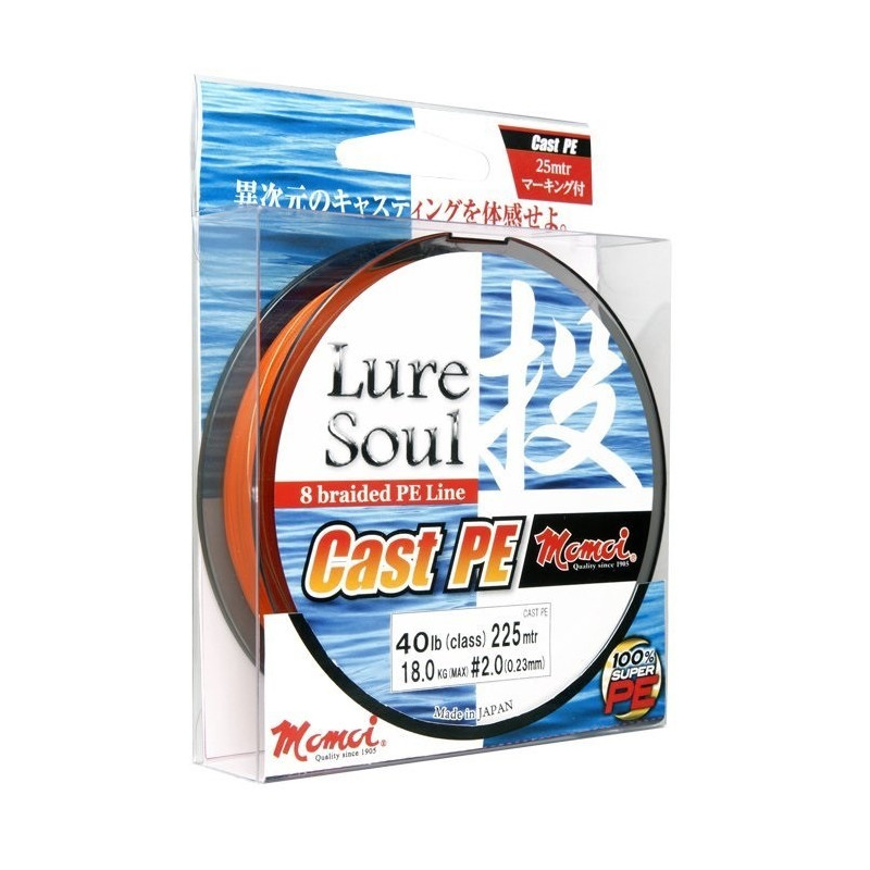 Plecionka Momoi Lure Soul Cast P.E. 150m / 0,16mm Plecionka Momoi Lure Soul Cast P.E. 150m / 0,16mm