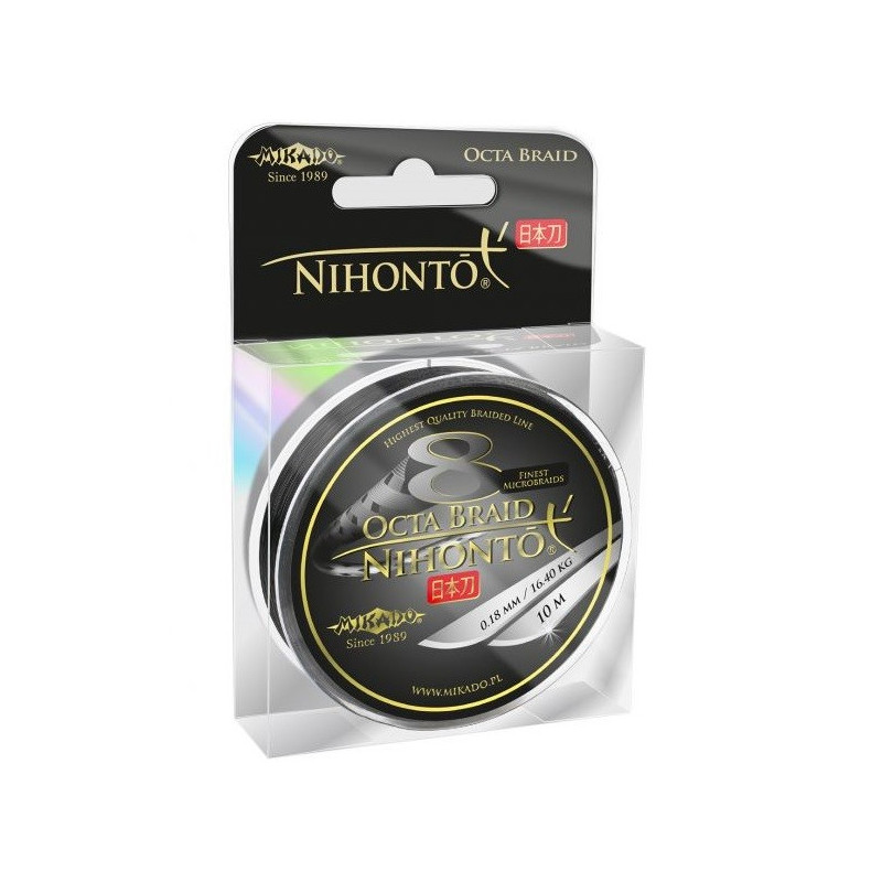 Plecionka przyponowa Mikado Nihonto Octa Braid 10 metrów 0.18mm Plecionka przyponowa Mikado Nihonto Octa Braid 10 metrów 0.18mm