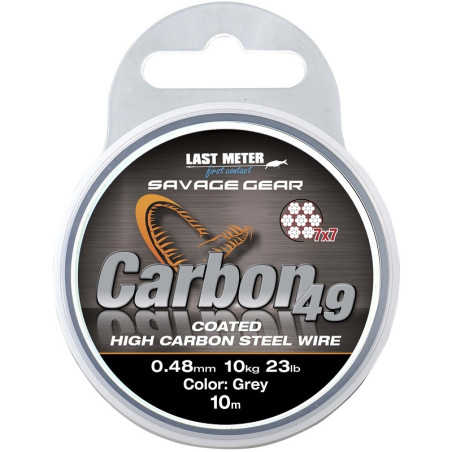 Linka stalowa na przypony CARBON 49 16kg Savage Gear