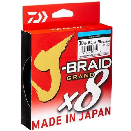 Plecionka Daiwa J-Braid Grand X8 Blue 135m / 0,13mm Plecionka Daiwa J-Braid Grand X8 Blue 135m / 0,13mm