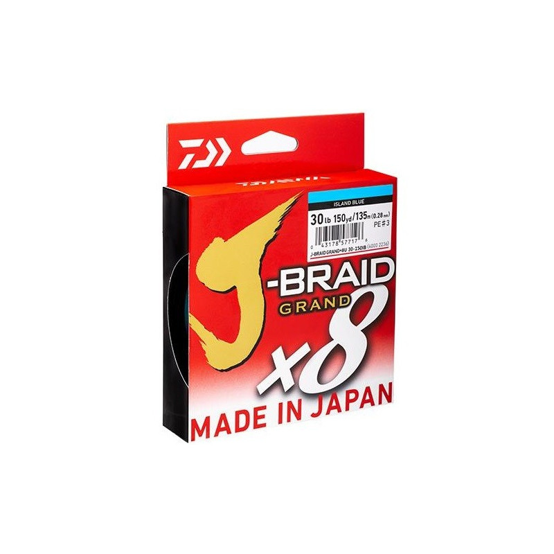 Plecionka Daiwa J-Braid Grand X8 Blue 135m / 0.16mm Plecionka Daiwa J-Braid Grand X8 Blue 135m / 0.16mm