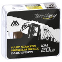 Plecionka przyponowa Mikado Fast Sinking Premium Braid 10m - 30lb brązowy camo
