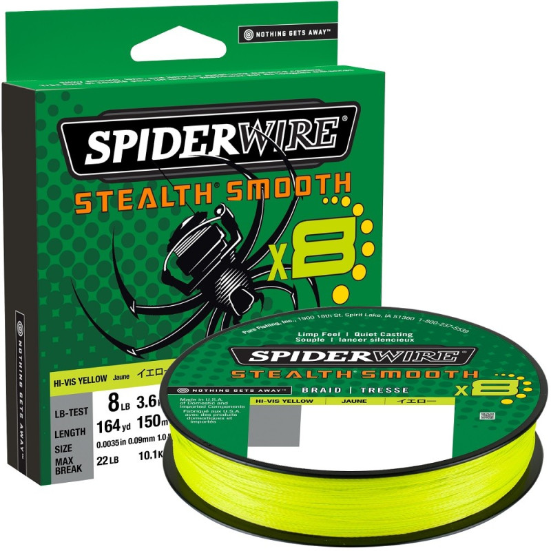 Plecionka SpiderWire Stealth Smooth 8 Yellow 150m / 0,39mm Plecionka SpiderWire Stealth Smooth 8 Yellow 150m / 0,39mm