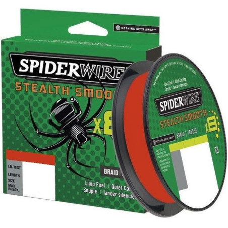 Plecionka SpiderWire Stealth Smooth 8 Red 150m / 0,09mm
