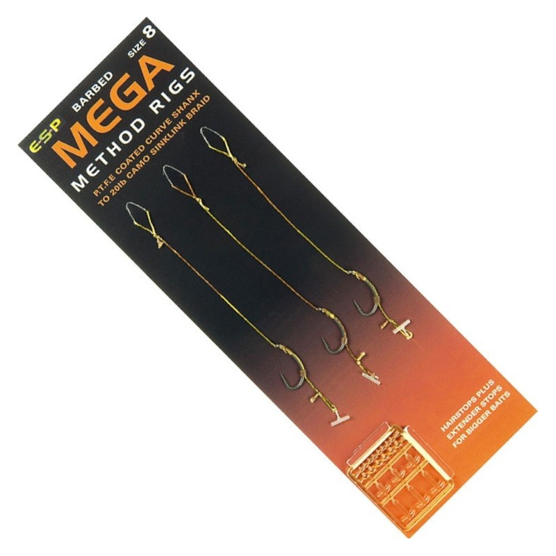 Przypon karpiowy E-S-P Mega Method Rigs hak 10 Przypon karpiowy E-S-P Mega Method Rigs hak 10