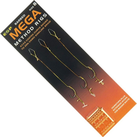 Przypon karpiowy E-S-P Mega Method Rigs hak 10 Przypon karpiowy E-S-P Mega Method Rigs hak 10