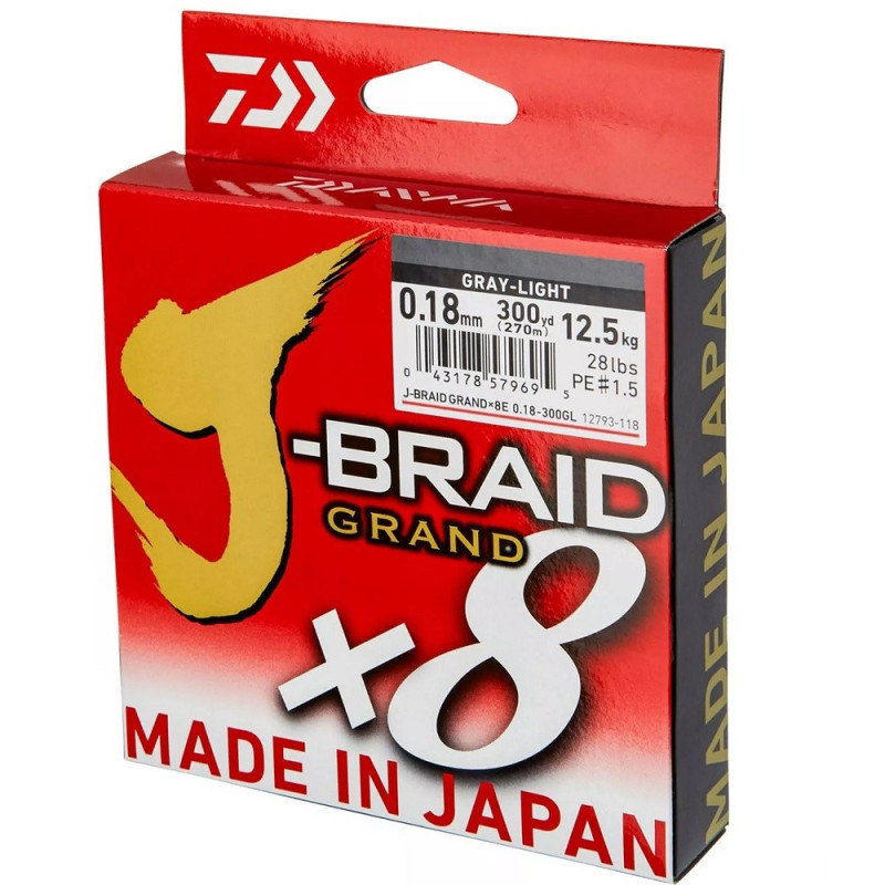 Plecionka Daiwa J-braid Grand X8 135m / 0,16mm Plecionka Daiwa J-braid Grand X8 135m / 0,16mm