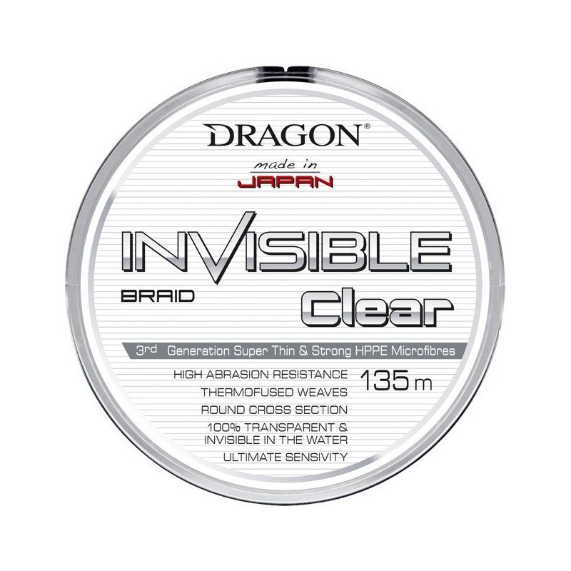 Plecionka Dragon Invisible Clear 135m / 0,12mm Plecionka Dragon Invisible Clear 135m / 0,12mm