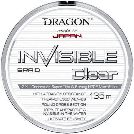 Plecionka Dragon Invisible Clear 135m / 0,18mm Plecionka Dragon Invisible Clear 135m / 0,18mm
