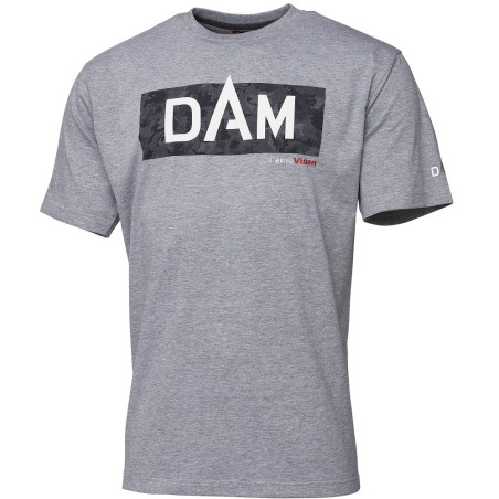 Koszulka DAM Szara Melange Logo Tee roz. XXL