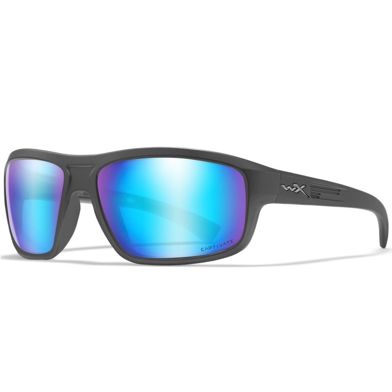 Okulary Wiley X CONTEND Captivate Polarized Blue Mirror Matte Graphite Frame roz. L Okulary Wiley X CONTEND Captivate Polarized Blue Mirror Matte Graphite Frame roz. L