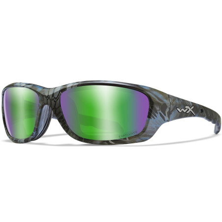 Okulary Wiley X GRAVITY Captivate Polarized Green Mirror Kryptek Neptune Frame roz. m-l