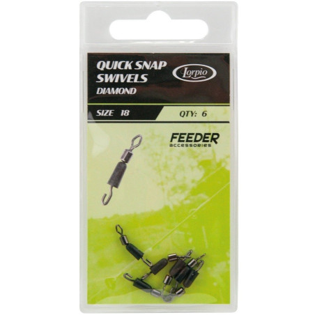 Łącznik przyponu Quick Snap Swivel Diamond roz. 22 Lorpio Łącznik przyponu Quick Snap Swivel Diamond roz. 22 Lorpio