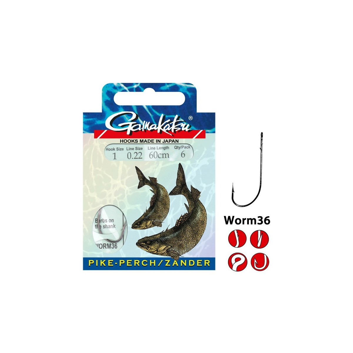 haczyki-pike-perch-worm-36-gamakatsu haczyki-pike-perch-worm-36-gamakatsu