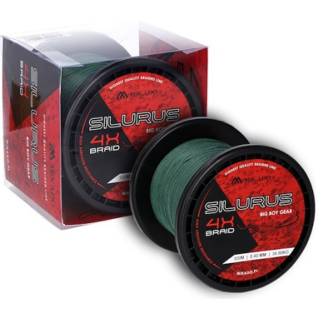 Plecionka Mikado Silurus 4 X Braid Green 600m / 0,50mm Plecionka Mikado Silurus 4 X Braid Green 600m / 0,50mm