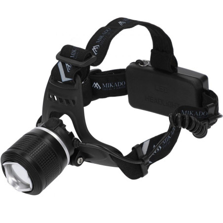 Mocna latarka czołowa 550 Lumenów + UV aml01-2209 Mikado Mocna latarka czołowa 550 Lumenów + UV aml01-2209 Mikado