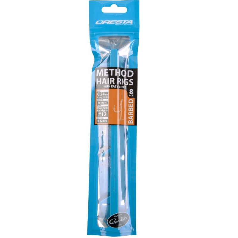 Haczyk Cresta Method Hairrings + Stop Barbed hak 16 Haczyk Cresta Method Hairrings + Stop Barbed hak 16