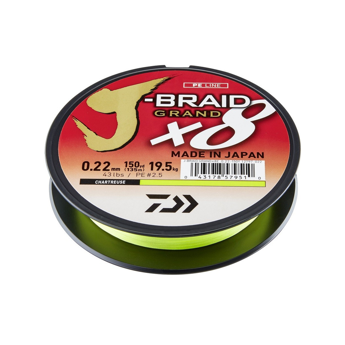 plecionka-j-braid-grand-x8-chartreuse-135m-daiwa plecionka-j-braid-grand-x8-chartreuse-135m-daiwa