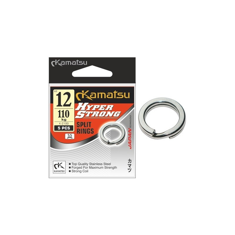 Kółka łącznikowe Kamatsu Hyper Strong SS roz. 4 mm Kółka łącznikowe Kamatsu Hyper Strong SS roz. 4 mm