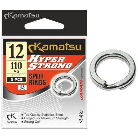 Kółka łącznikowe Kamatsu Hyper Strong SS roz. 3,00 mm Kółka łącznikowe Kamatsu Hyper Strong SS roz. 3,00 mm