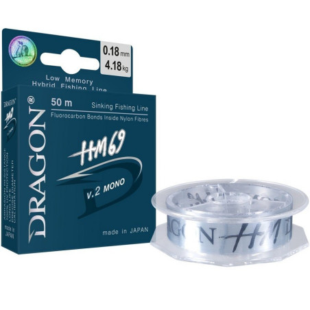 Żyłka Dragon HM69 V.2 Mono 150m / 0,221mm Żyłka Dragon HM69 V.2 Mono 150m / 0,221mm