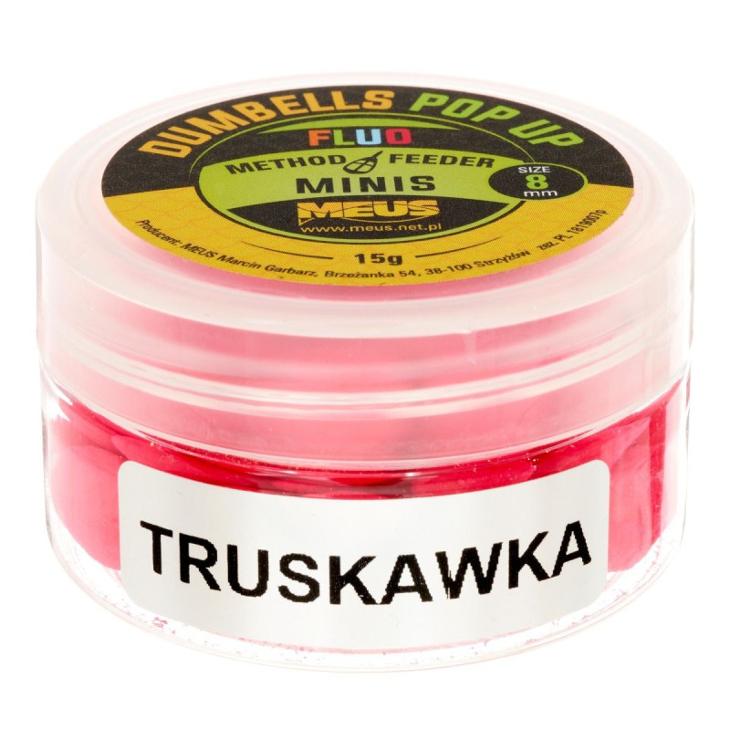 Kulki Meus Dumbells Fluo Pop Up MINIS 15g - 8mm czosnek Kulki Meus Dumbells Fluo Pop Up MINIS 15g - 8mm czosnek