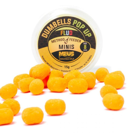 Kulki Meus Dumbells Fluo Pop Up MINIS 15g / 8mm Kulki Meus Dumbells Fluo Pop Up MINIS 15g / 8mm