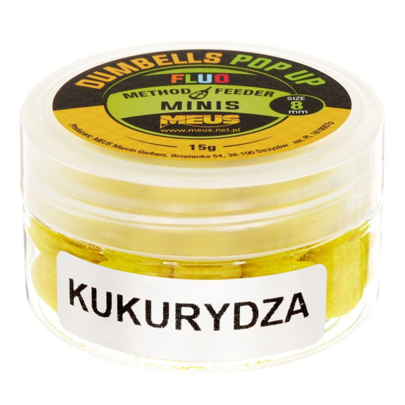 Kulki Meus Dumbells Fluo Pop Up MINIS 15g / 8mm Kulki Meus Dumbells Fluo Pop Up MINIS 15g / 8mm